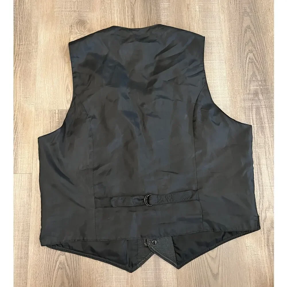 Wilsons Men's Black Leather Vest